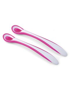 Nuvita Thermosensitive Spoons For Baby - Pink, Pack of 2's