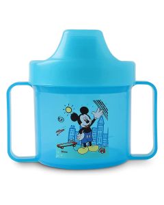 Disney Mickey Mouse 225ml Training Double Handle Spill Proof Sippy Cup For 18+ Months Baby, Blue, Pack of 1's