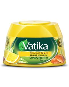 Dabur Vatika Naturals Dandruff Guard Hair Styling Cream With Lemon, Tea Tree & Almond 210ml
