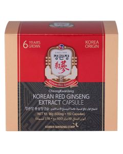 CheongKwanJang 6 Year Grown Korean Red Ginseng Extract Capsules For Men And Women 600mg Capsules 150's