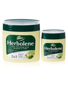 Dabur Herbolene 2-In-1 Aloe Petroleum Jelly With Aloe Vera And Vitamin E, Pack of 425ml +115ml