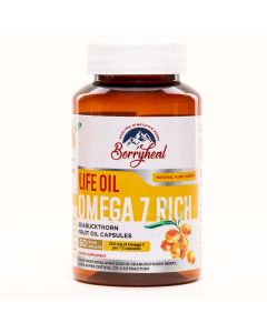 Berryheal Life Oil Omega 7 Rich Sea Buckthorn Berry Fruit Oil Vegan Softgel Capsules, Pack of 60's