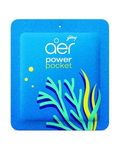 Godrej Aer Power Pocket Germ Protection Long Lasting Bathroom Fragrance - Sea Breeze 10g