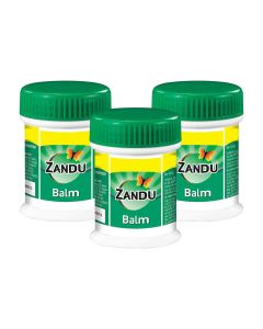 Zandu Balm For Headache, Cold & Body Ache 25ml, 2+1 Promo Pack