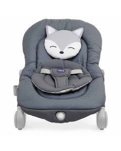 Chicco Balloon Baby Bouncer With Music And Light For 0-18kg baby - Foxy In Grey