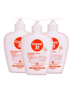Creme 21 Hydrating Delight Aqua Soft Moisturizing Hand Wash For Normal Skin Types 250ml, Value Pack of 3's