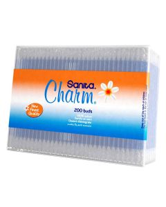 Sanita Charm 100% Cotton Ear Buds, Pack of 200's