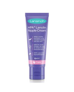 Lansinoh 100% HPA Lanolin Nipple Cream For Sore Nipples & Dry Cracked Skin 10ml