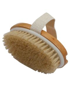 Xcluzive Wooden Bath Brush With Natural Bristles, Pack of 1's
