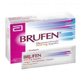 Buy Brufen 600mg Effervescent Granules Orange Flavour For Fever & Pain ...