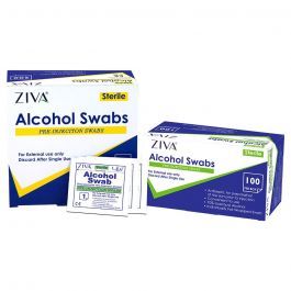 Buy ZIVA Sterile Alcohol Swabs 100's Online at Best Price in UAE ...