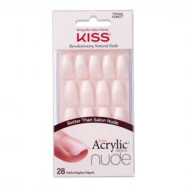 Buy Kiss Salon Acrylic French Nude Nails 28's KAN07C Online at Best ...